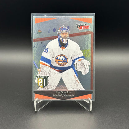 2020-21 UD Extended Series ILYA SOROKIN #UV-38 Ultimate Victory Rookie RC