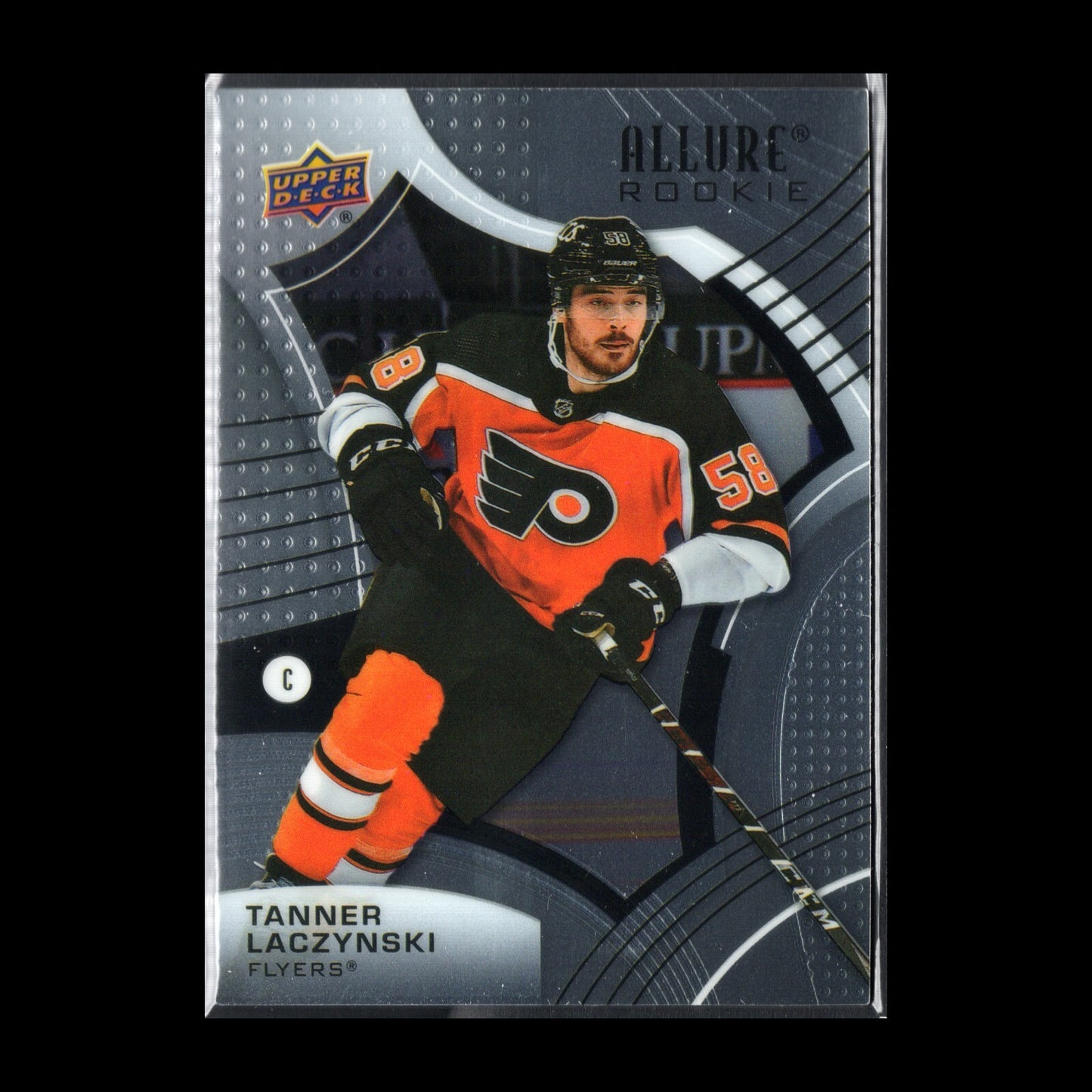 2021-22 UD Allure TANNER LACZYNSKI #114 Rookie RC - Philadelphia Flyers