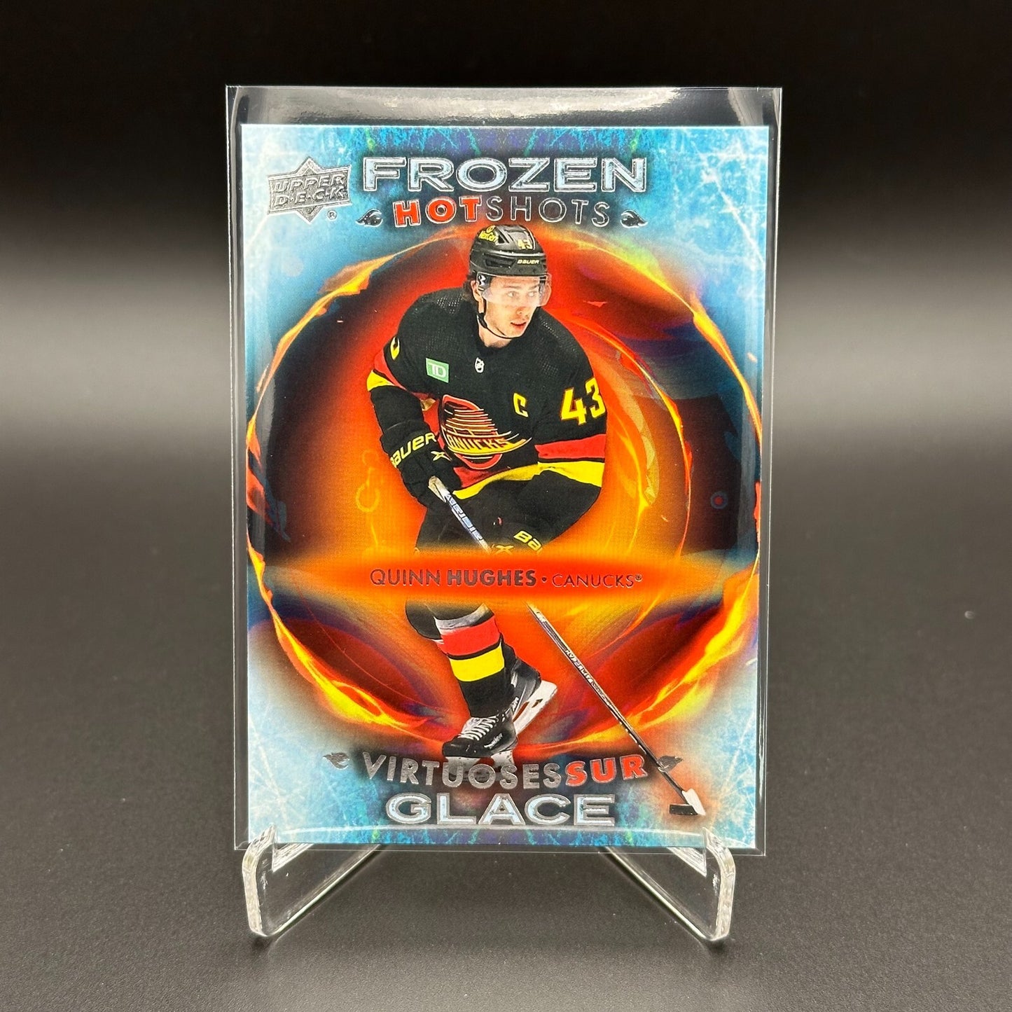 2024-25 UD Tim Hortons QUINN HUGHES #FH-13 Frozen hot shots - Vancouver Canucks