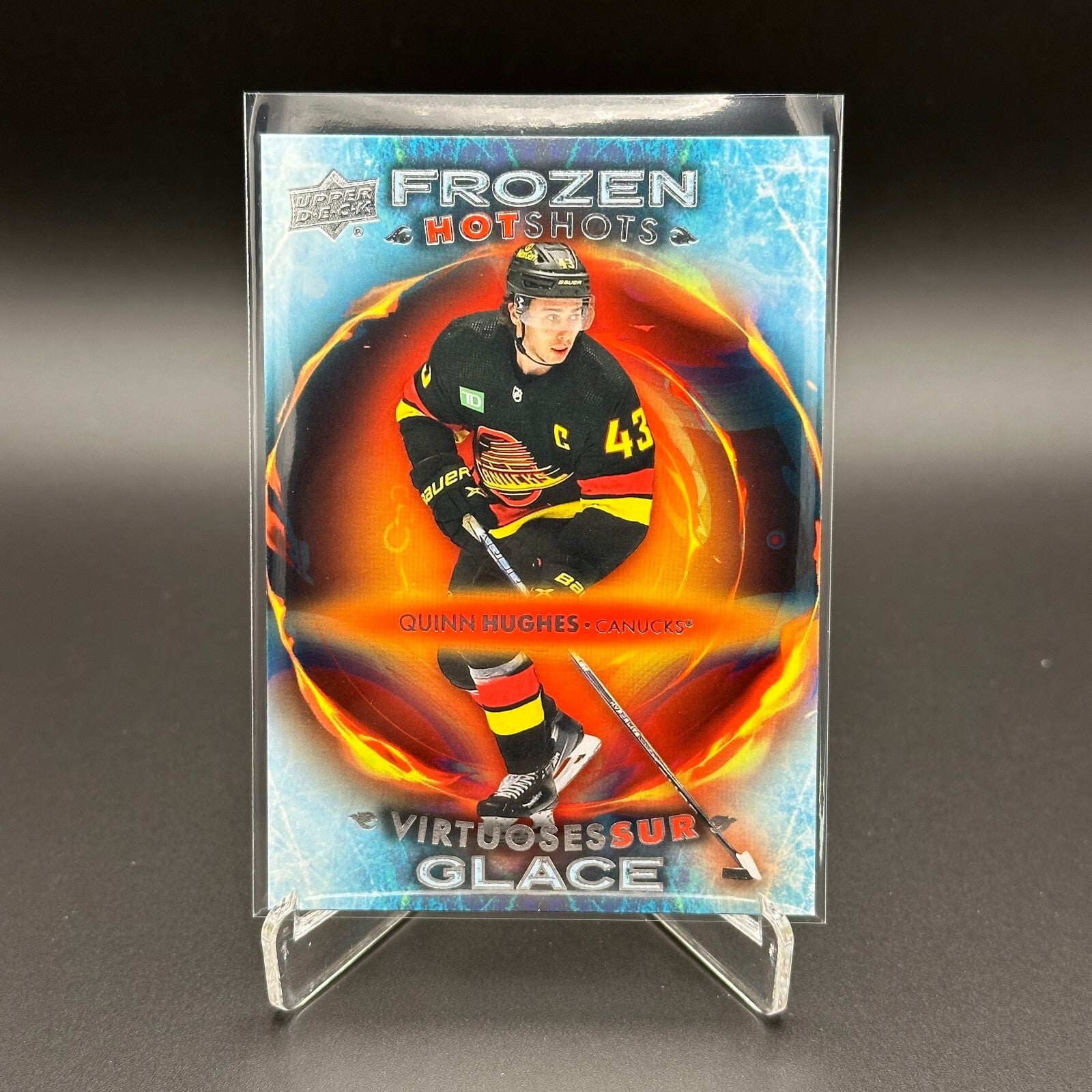 2024-25 UD Tim Hortons QUINN HUGHES #FH-13 Frozen hot shots - Vancouver Canucks