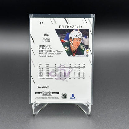 2023-24 O-Pee-Chee Platinum JOEL ERIKSSON EK #77 Rainbow - Minnesota Wild