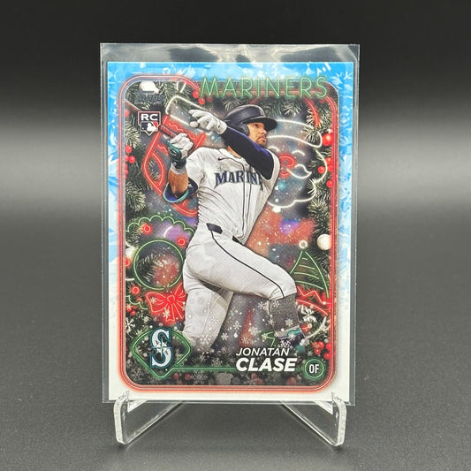 2024 Topps Holiday JONATAN CLASE #H14 RC - Toronto Blue Jays