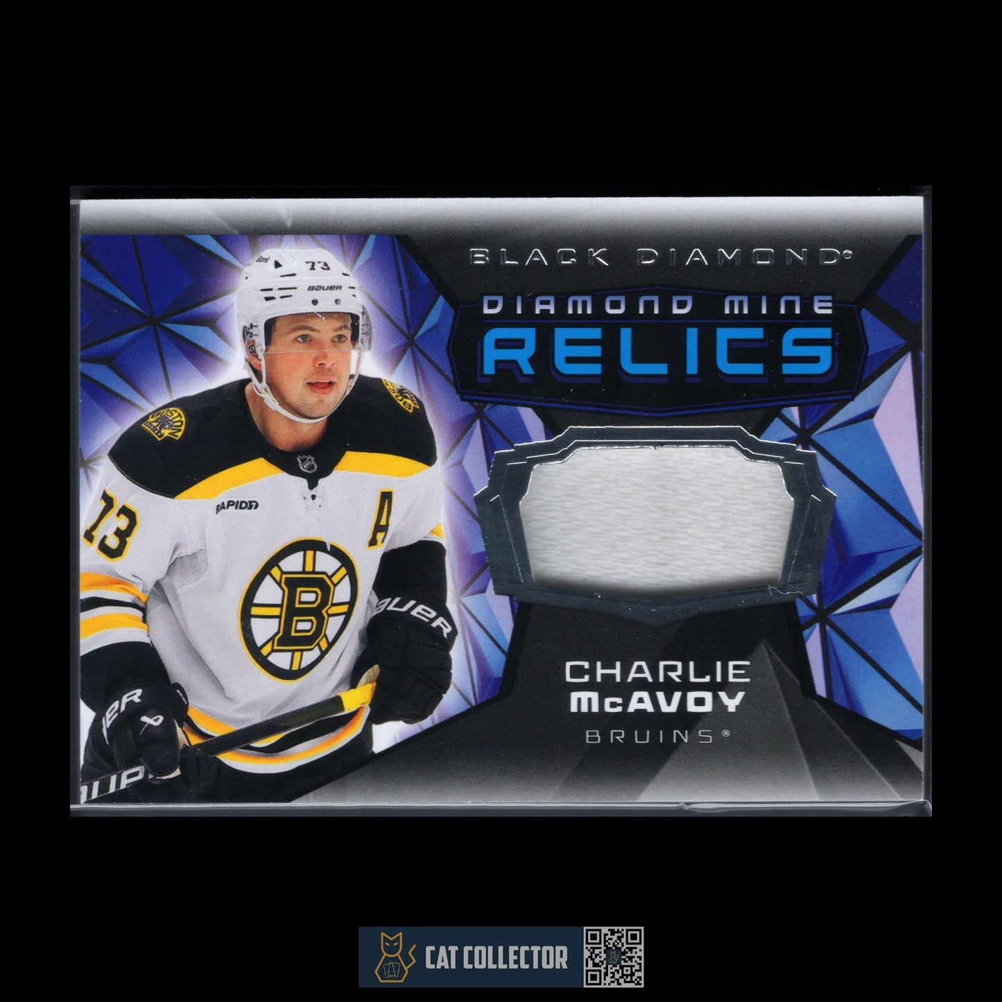 2025-26 UD Black Diamond CHARLIE MCAVOY #DMR-CM Diamond Mine Relics Jersey