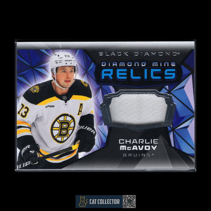 2025-26 UD Black Diamond CHARLIE MCAVOY #DMR-CM Diamond Mine Relics Jersey