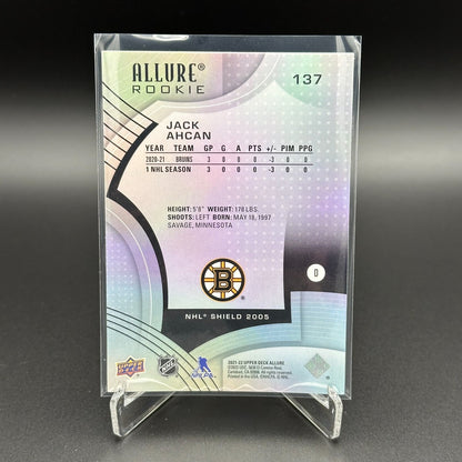 2021-22 UD Allure JACK AHCAN #137 NHL Shield 1917 RC - Boston Bruins