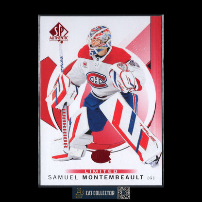 2024-25 UD SP Authentic SAMUEL MONTEMBEAULT #62 Limited Red