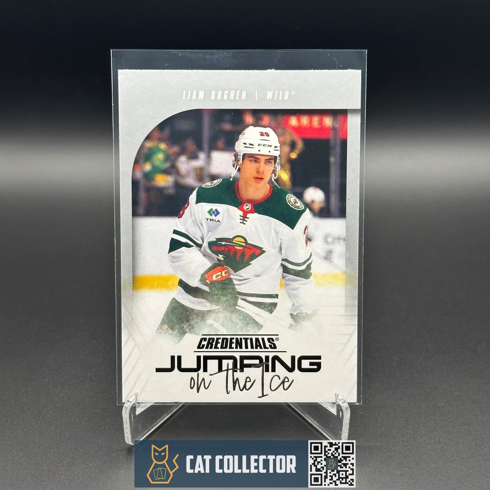 2024-25 UD Credentials LIAM OHGREN #JI-LO Jumping on the ice