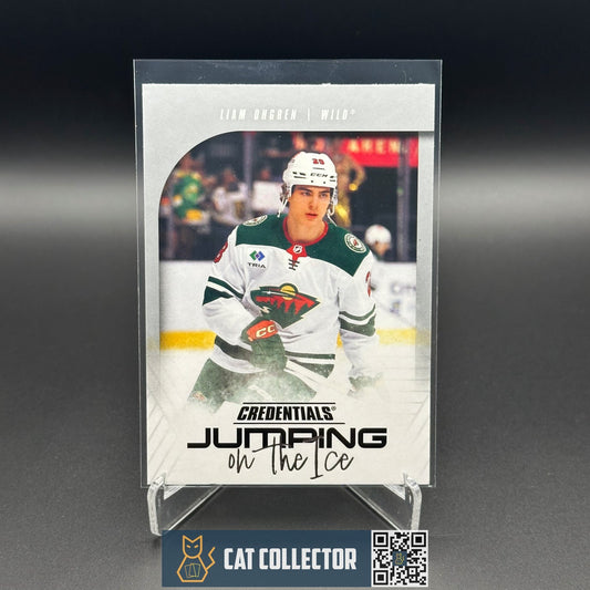 2024-25 UD Credentials LIAM OHGREN #JI-LO Jumping on the ice