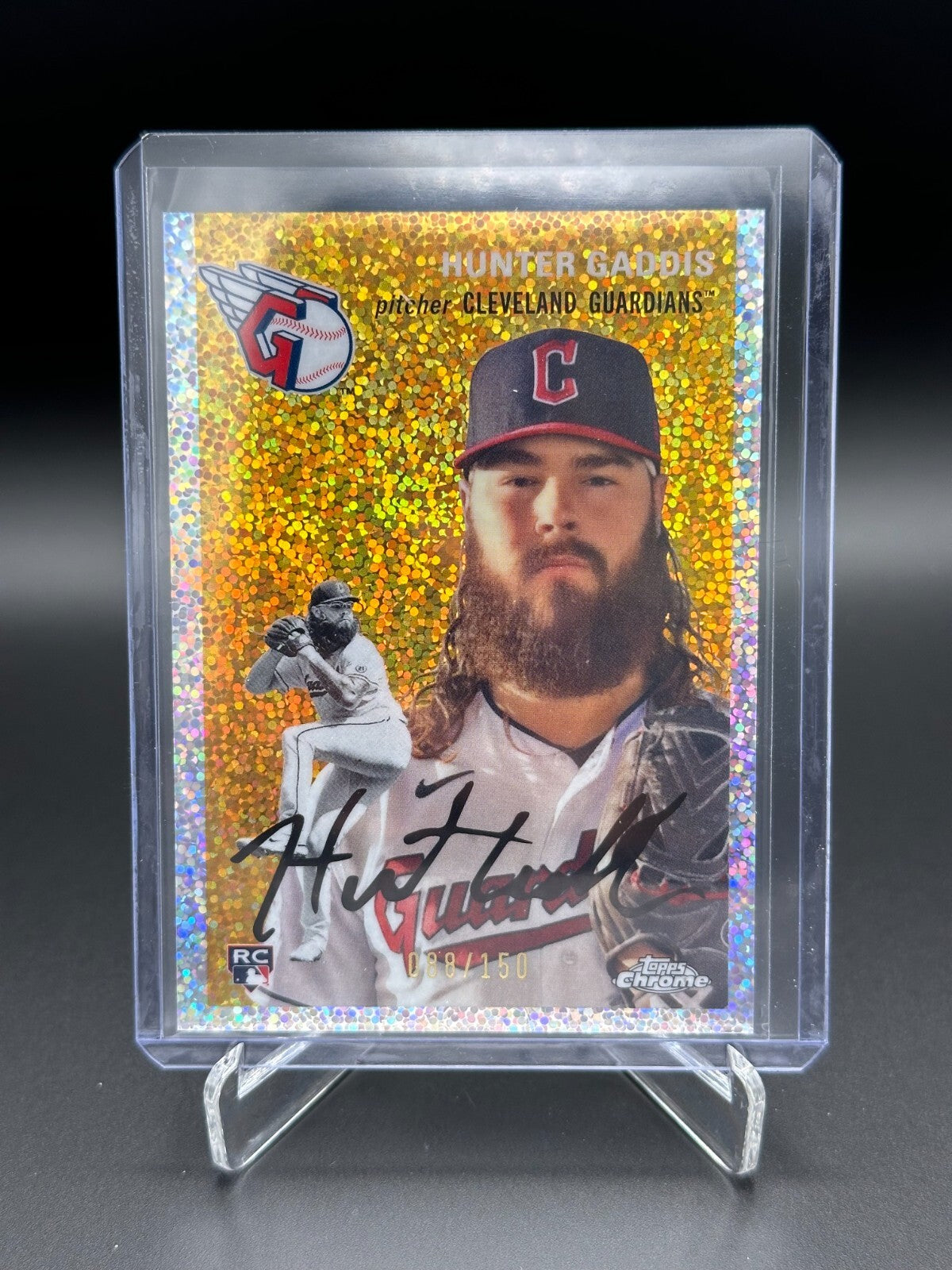 2023 Topps Chrome Platinum HUNTER GADDIS #146 Speckle Refractor RC /150