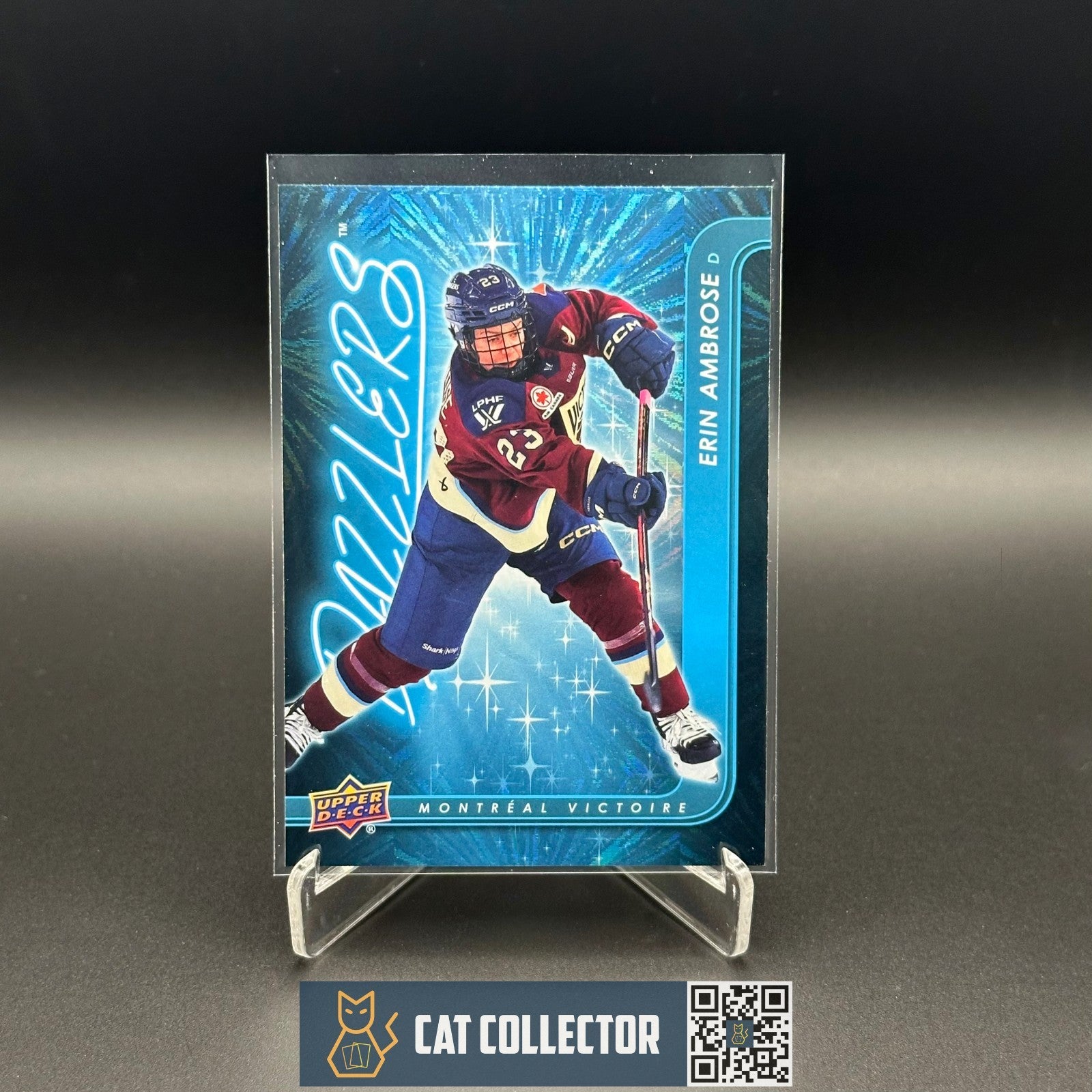 2024-25 UD PWHL ERIN AMBROSE #DZ-18 Dazzlers Blue - Montreal Victoire