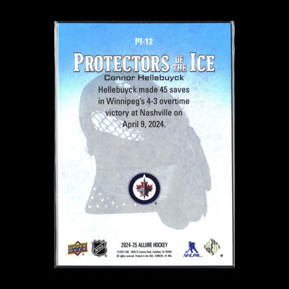 2024-25 UD Allure CONNOR HELLEBUYCK #PI-12 Protectors of the Ice Red