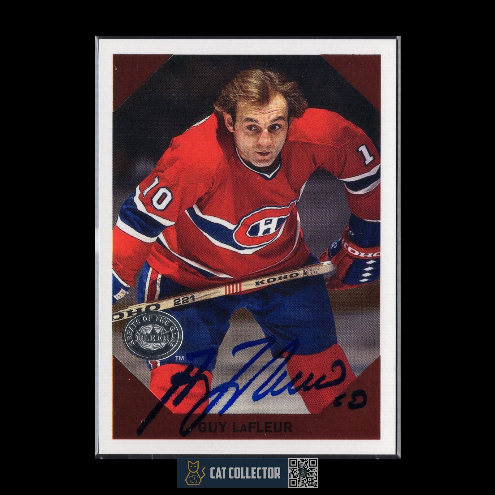 2001-02 Fleer Greats of the game GUY LAFLEUR #5 Auto - Montreal Canadiens
