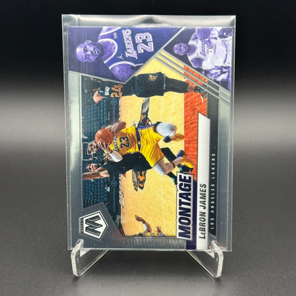 2020-21 Panini Mosaic LEBRON JAMES #17 Montage - Los Angeles Lakers
