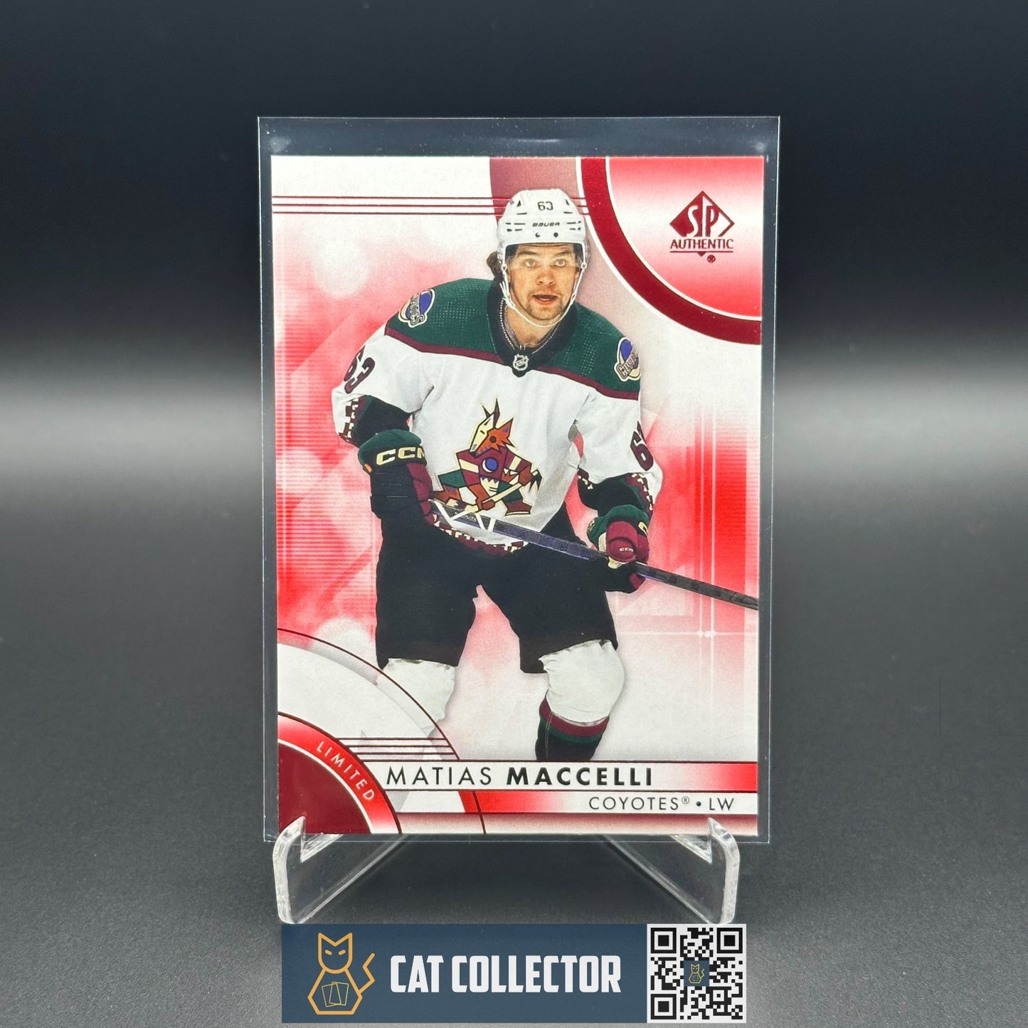 2023-24 UD SP Authentic MATIAS MACCELLI #75 Limited Red