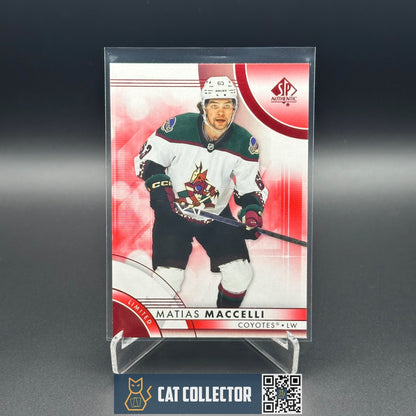 2023-24 UD SP Authentic MATIAS MACCELLI #75 Limited Red