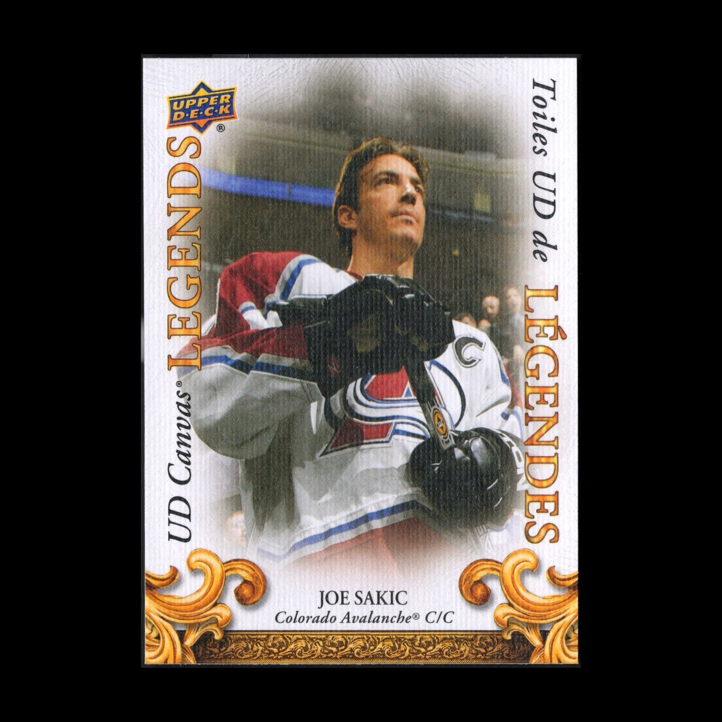 2023 UD Tim Hortons JOE SAKIC #CL-11 UD Canvas Legends - Colorado Avalanche