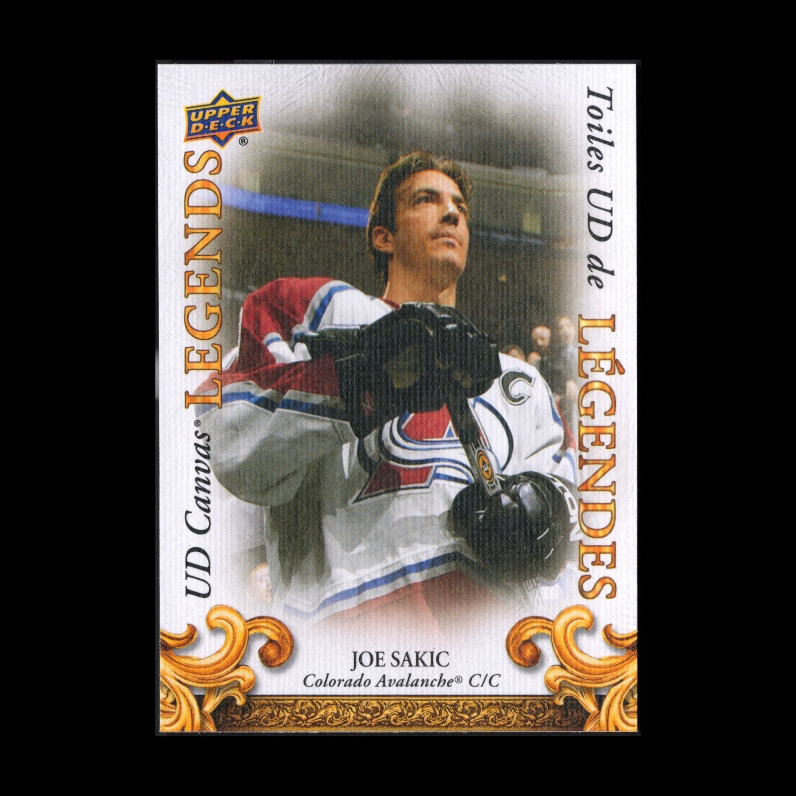 2023 UD Tim Hortons JOE SAKIC #CL-11 UD Canvas Legends - Colorado Avalanche
