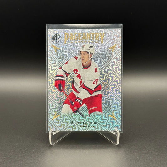 2021-22 UD SP Authentic SEBASTIAN AHO #P-2 Pageantry - Carolina Hurricanes