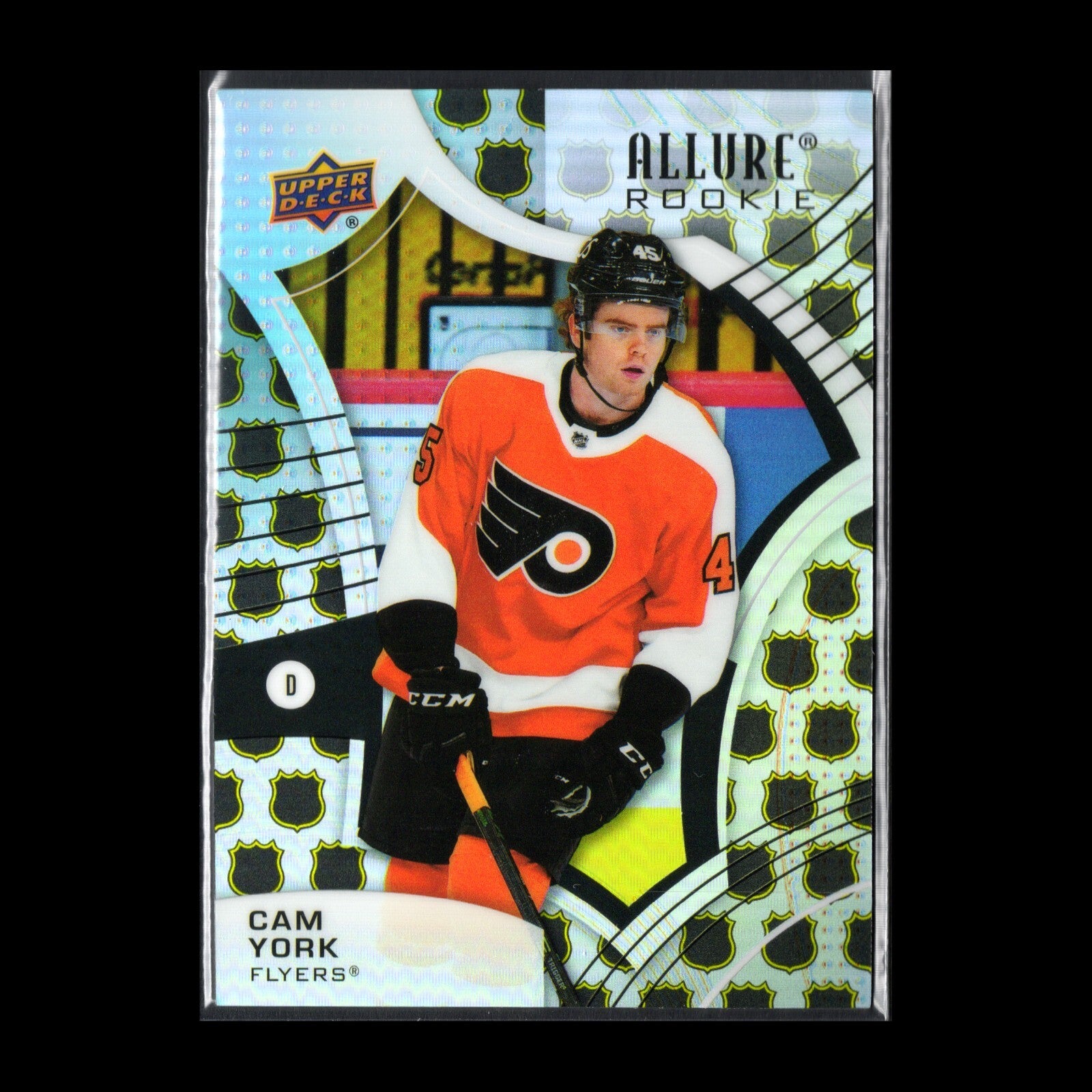 2021-22 UD Allure CAM YORK #143 NHL Shield 1917 Rookie RC - Philadelphia Flyers