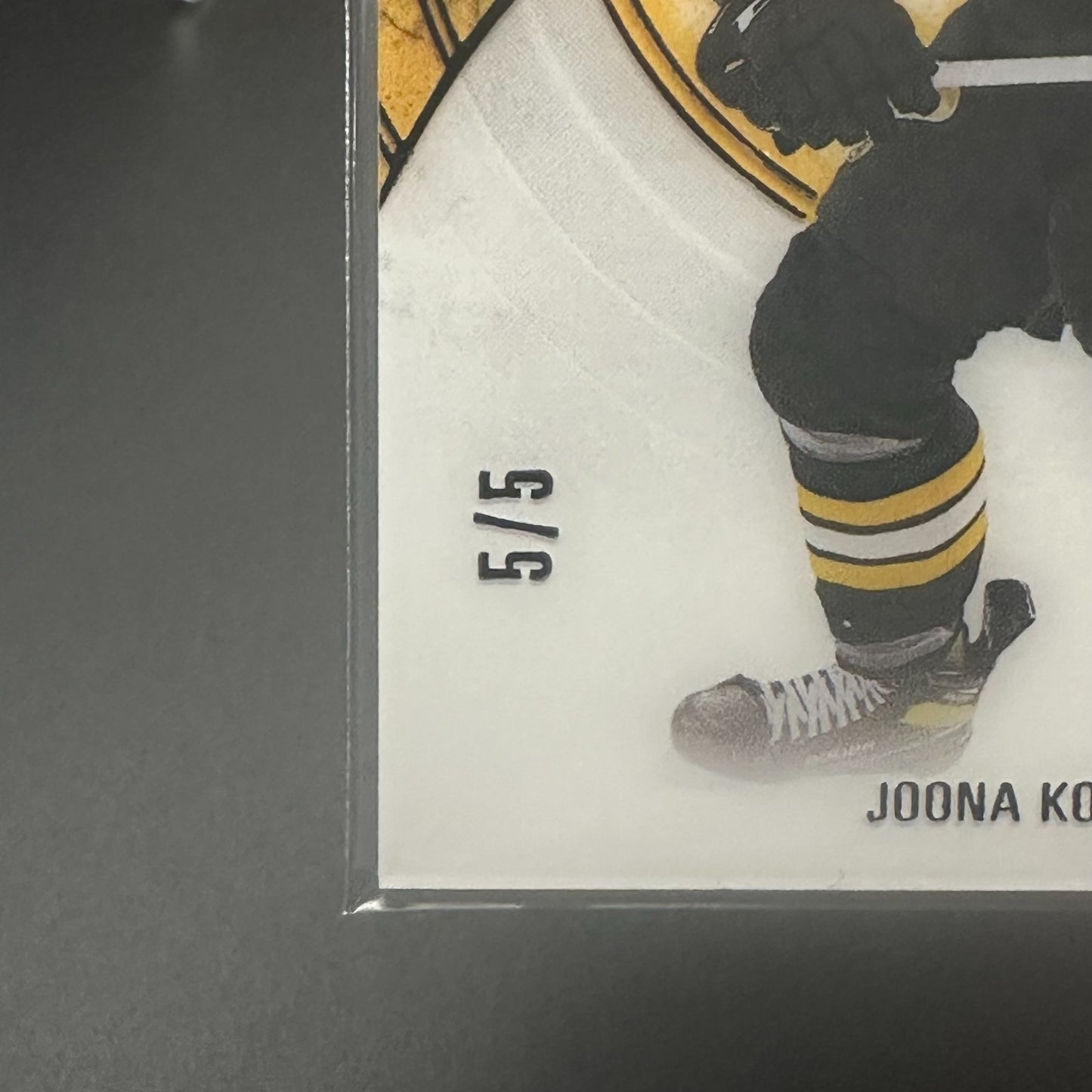 2023-24 UD Ultimate Collection JOONA KOPPANEN #UI-62 Introductions Black 5/5 RC