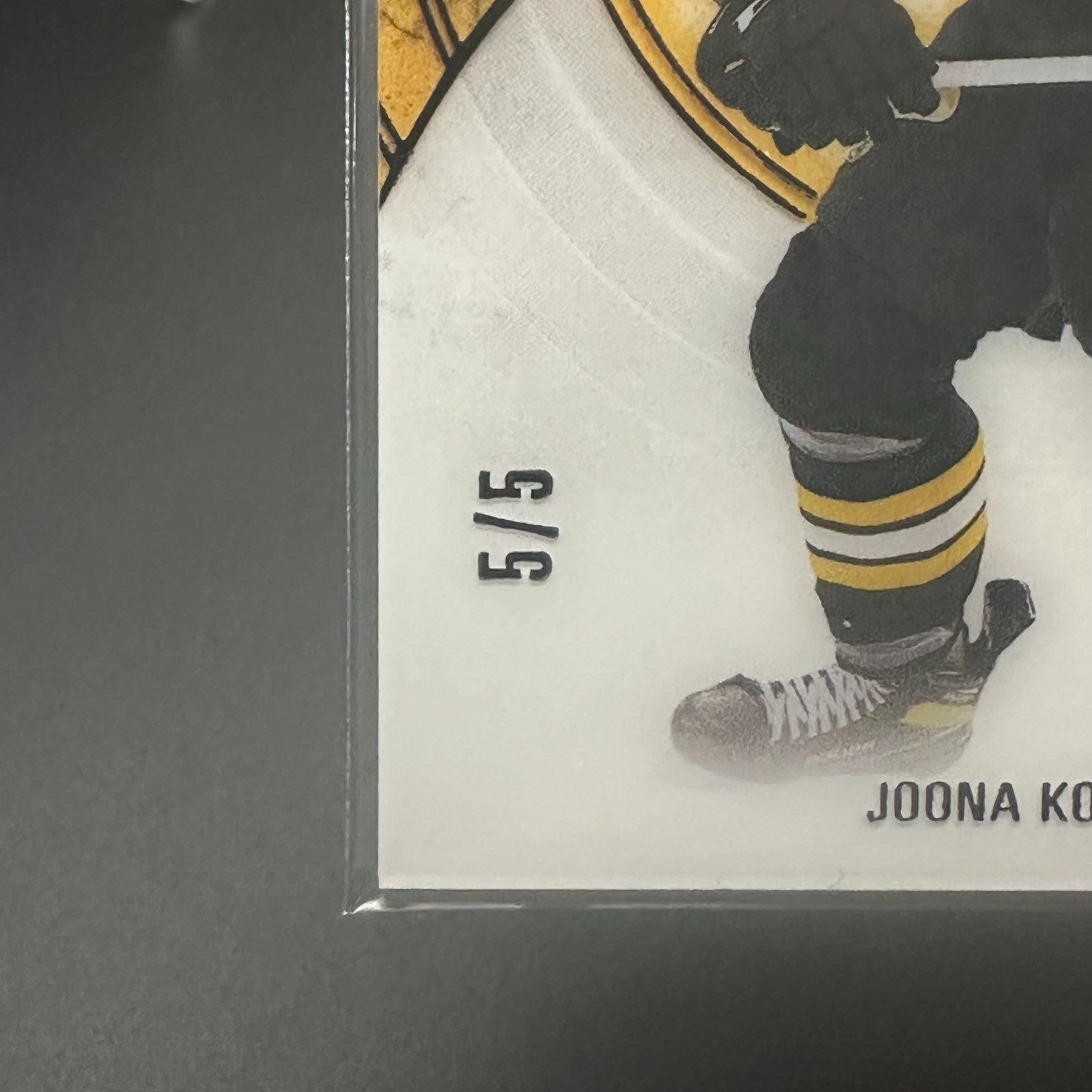 2023-24 UD Ultimate Collection JOONA KOPPANEN #UI-62 Introductions Black 5/5 RC
