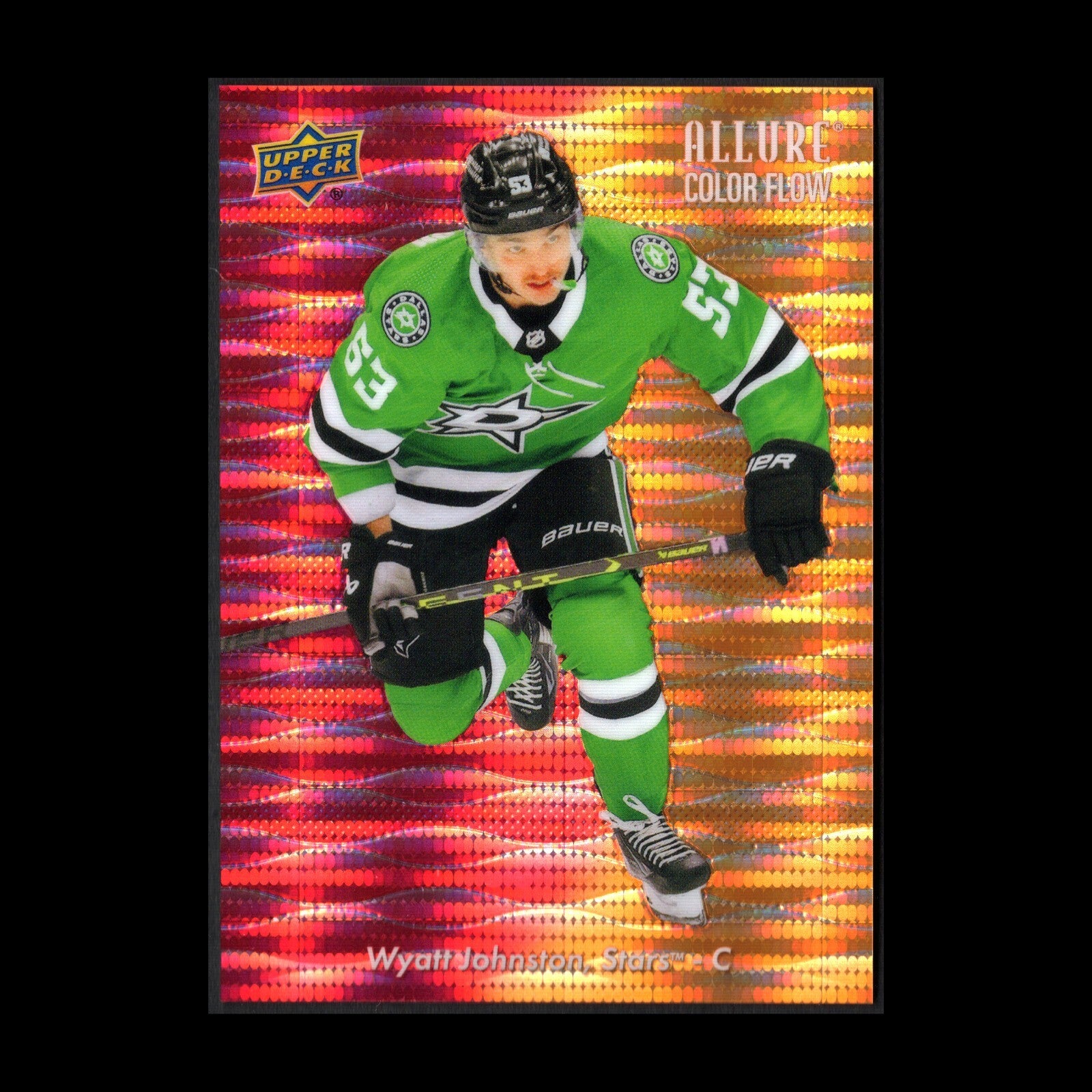 2023-24 UD Allure WYATT JOHNSTON #CF-14 Color Flow Red-Orange Spectrum 16/299