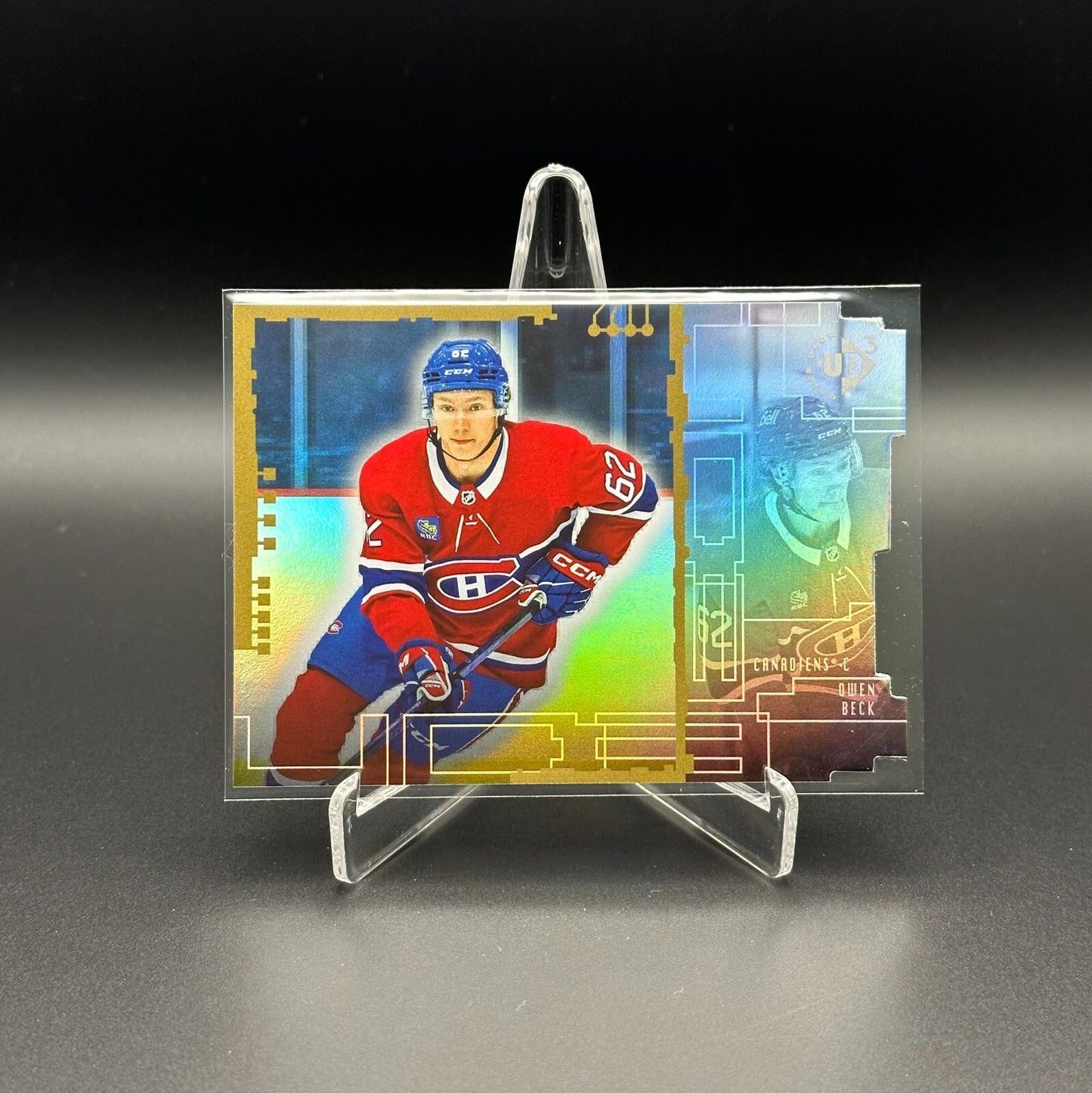 2023-24 UD Extended Series OWEN BECK #UD3-24 Die-cut 1998-99 UD3 Rookie RC