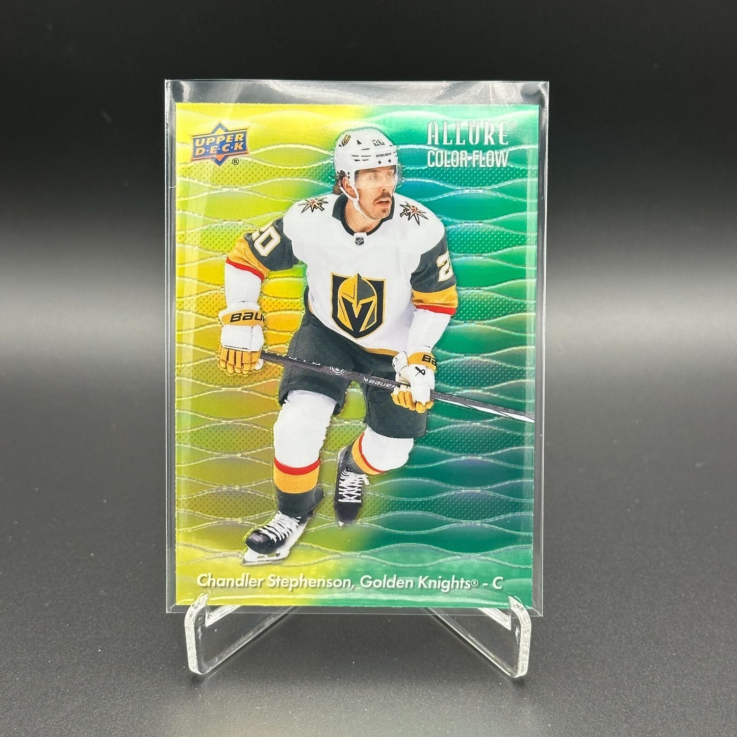 2023-24 UD Allure CHANDLER STEPHENSON #CF-21 Color Flow Yellow-Green