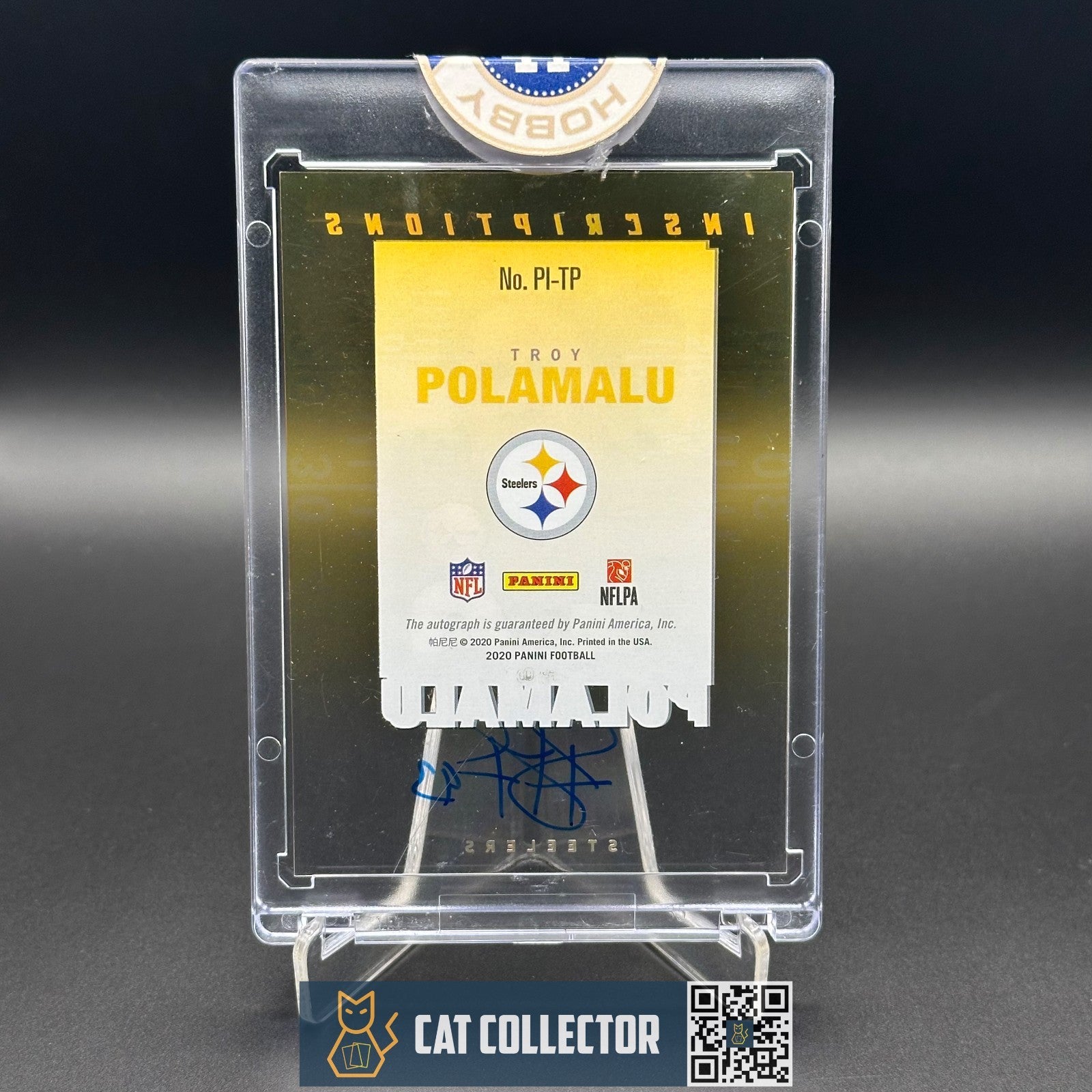 2021 Panini Immaculate TROY POLAMALU #PI-TP Pinnacle Inscriptions Auto 06/50