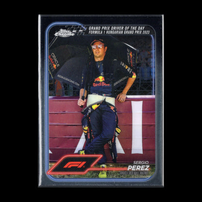 2024 Topps Chrome Formula 1 SERGIO PEREZ #169 Grand Prix Driver of the Day