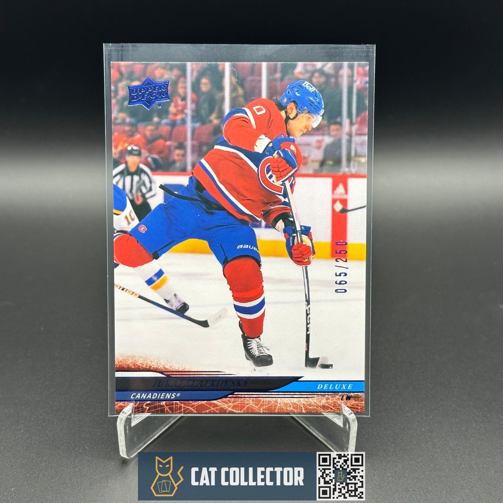 2024-25 UD Series 1 JURAJ SLAFKOVSKY #101 Deluxe /250 Montreal Canadiens