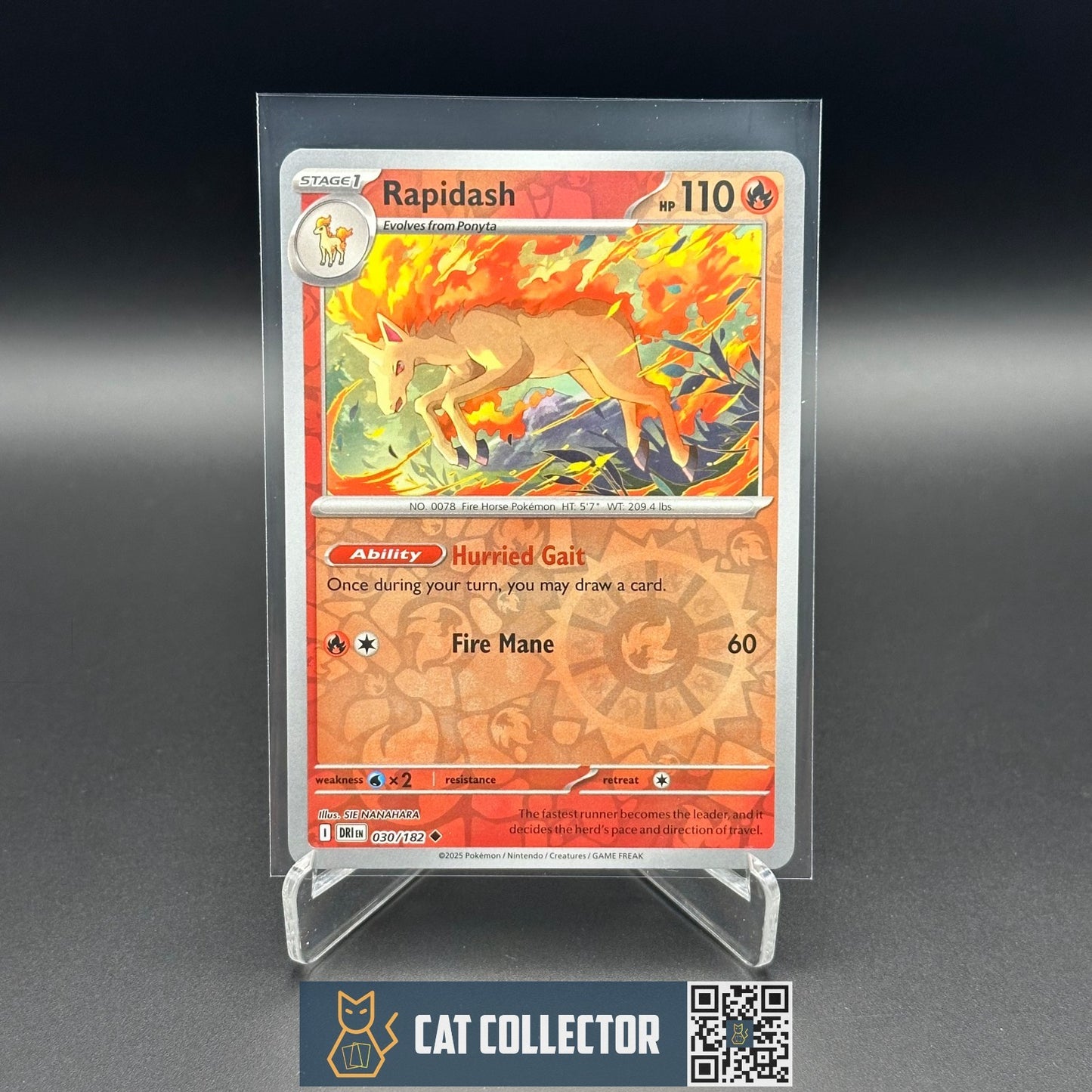 2025 Pokemon TCG Scarlet & Violet - Destined Rivals RAPIDASH #30 Reverse Holo