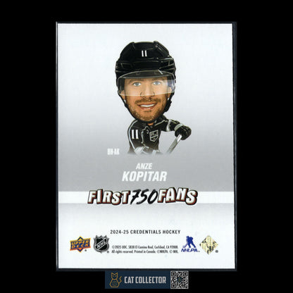 2024-25 UD Credentials ANZE KOPITAR #BH-AK Arena Giveaways Bobbleheads /750