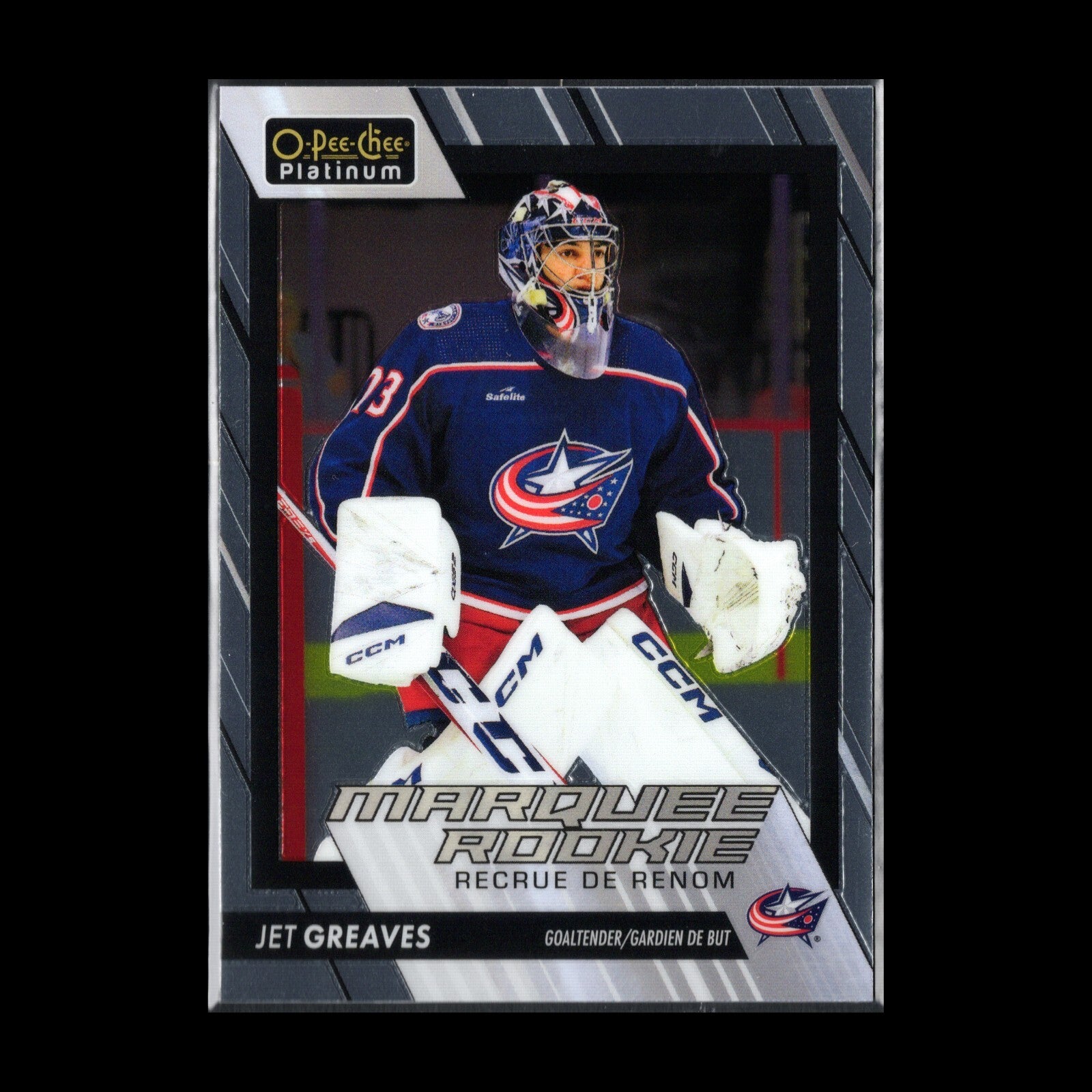 2023-24 OPC Platinum JET GREAVES #237 Marquee rookie RC - Columbus Blue Jackets