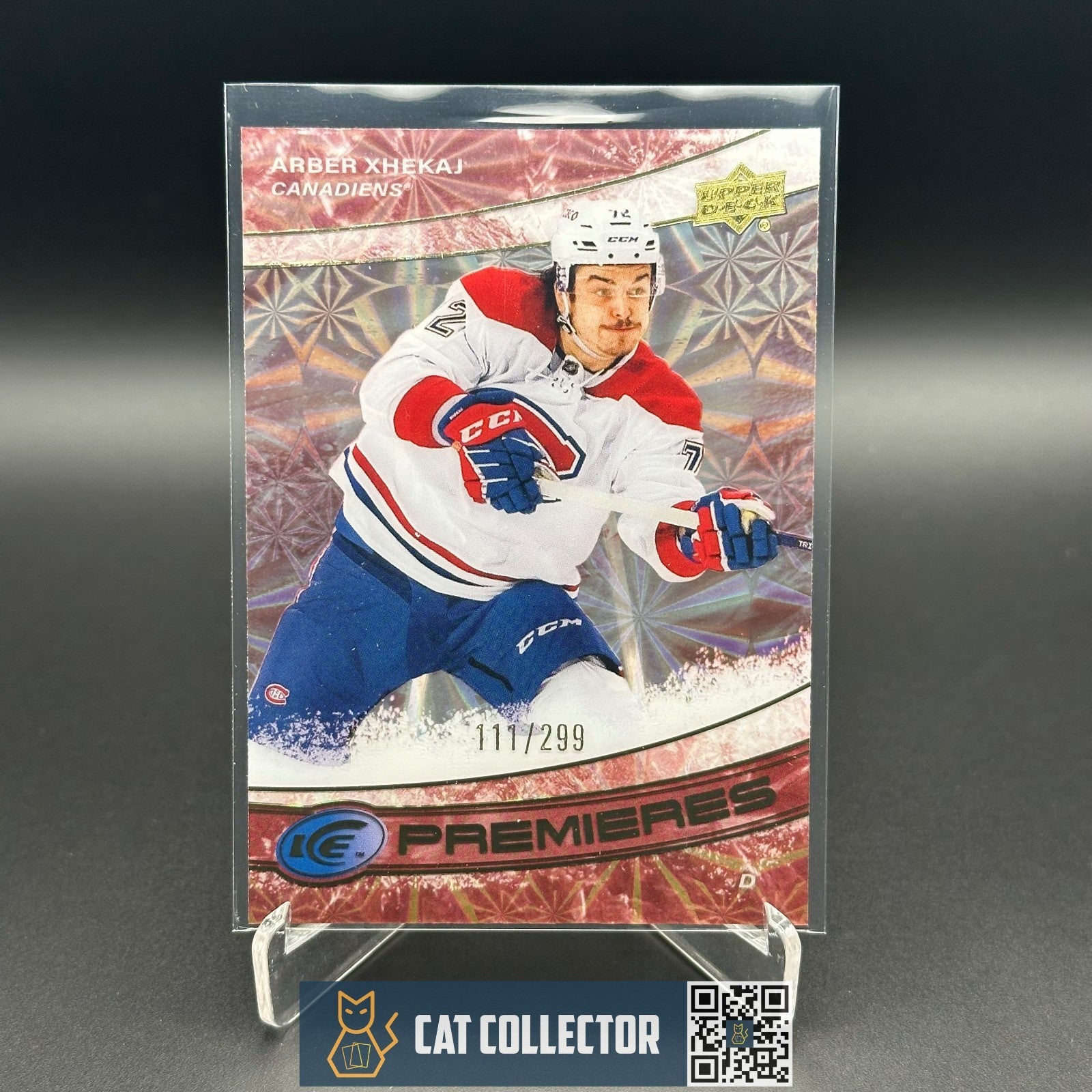 2022-23 UD Ice ARBER XHEKAJ #234 Ice Premieres Red Parallel Rookie RC /299