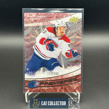 2022-23 UD Ice ARBER XHEKAJ #234 Ice Premieres Red Parallel Rookie RC /299