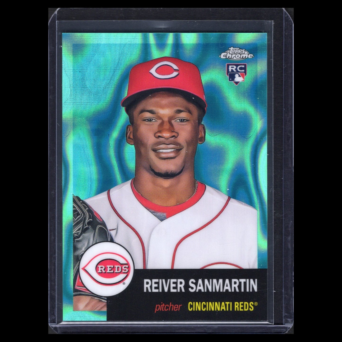 2022 Topps Chrome REIVER SANMARTIN #441 Rookie Aqua Lava Refractor /299