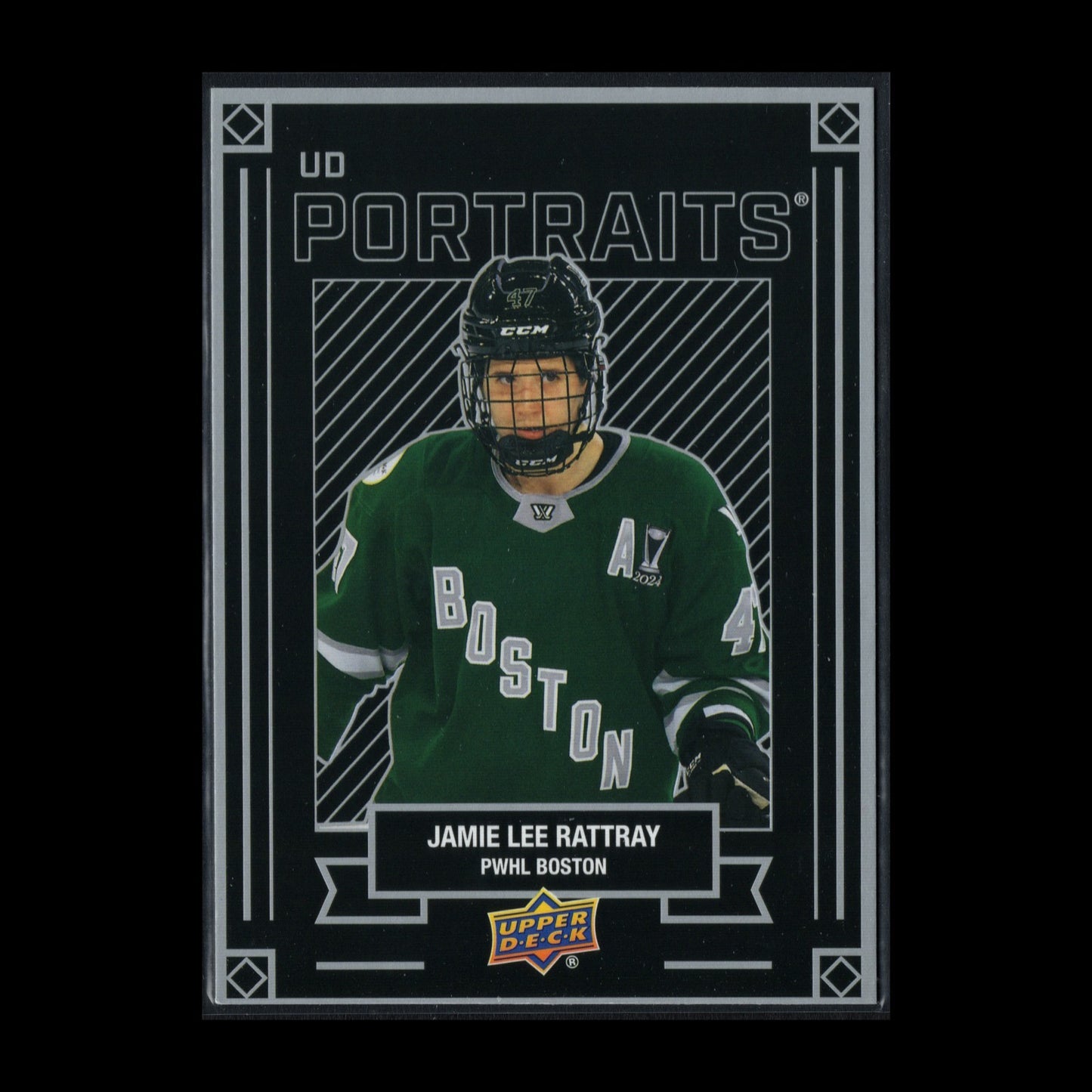 2024-25 UD PWHL JAMIE LEE RATTRAY #P-12 UD Portraits - 1st EDITION!