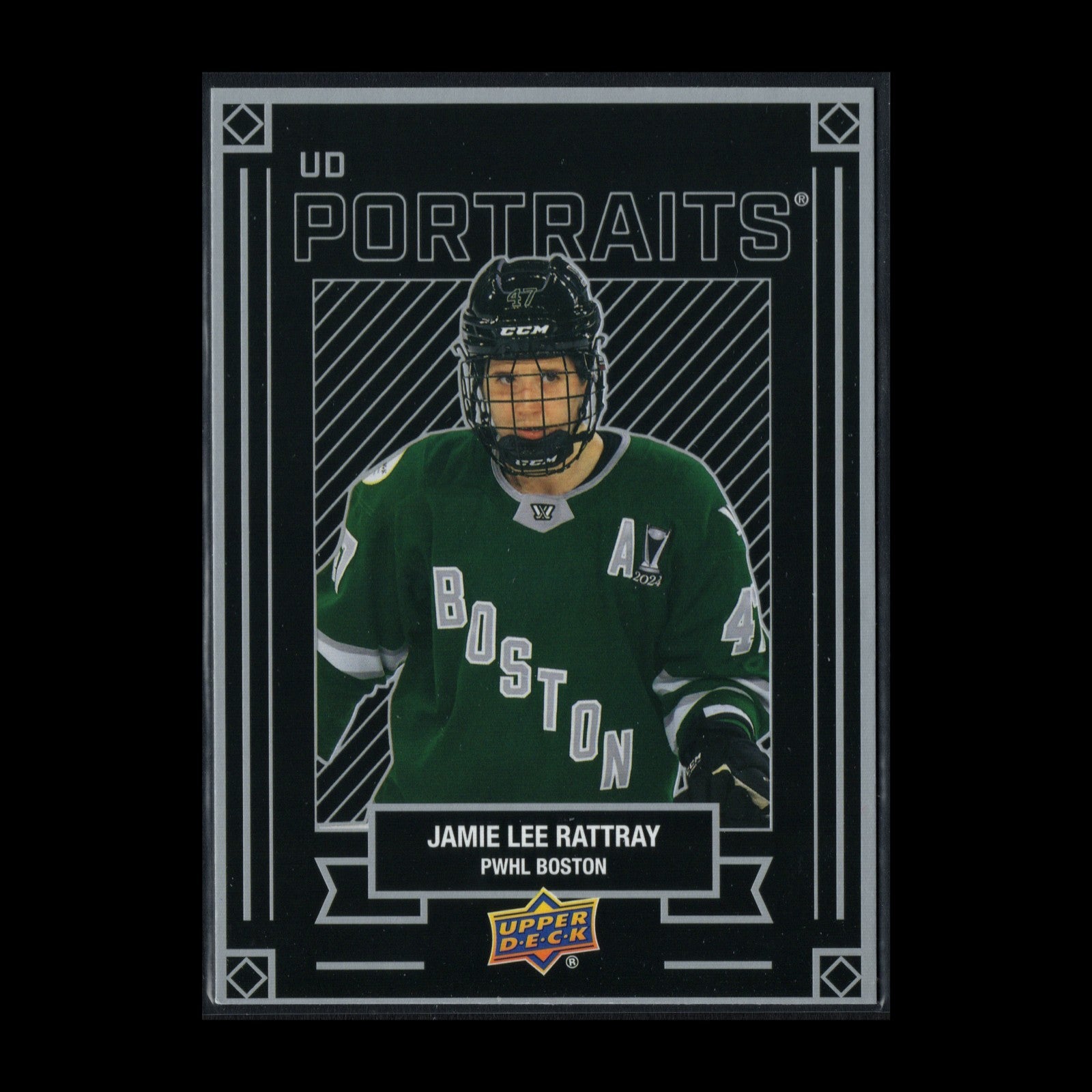 2024-25 UD PWHL JAMIE LEE RATTRAY #P-12 UD Portraits - 1st EDITION!