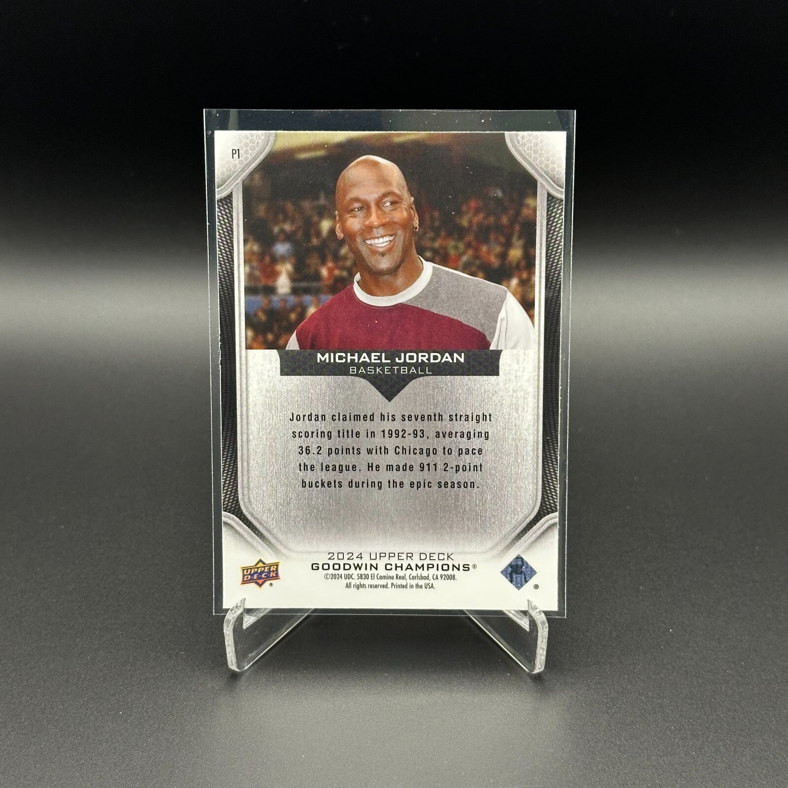 2024 Upper Deck Goodwin Champions MICHAEL JORDAN #P1 Platinum