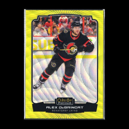 2022-23 O-Pee-Chee Platinum ALEX DEBRINCAT #2 Neon Yellow Surge Ottawa Senators