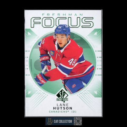 2024-25 UD SP Authentic LANE HUTSON #FF-38 Freshman Focus Green Rookie RC