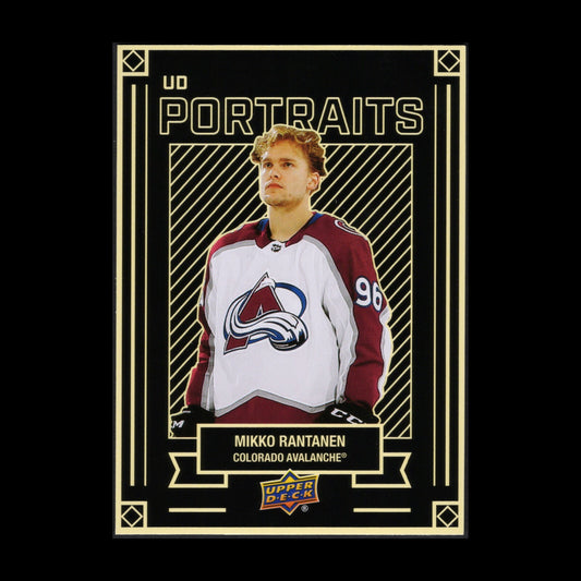 2022-23 UD Series 1 MIKKO RANTANEN #P-3 UD Portraits - Colorado Avalanche