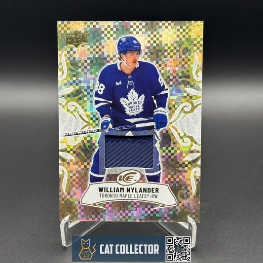 2024-25 UD Ice WILIAM NYLANDER #32 Gold Patch /25 - Toronto Maple Leafs
