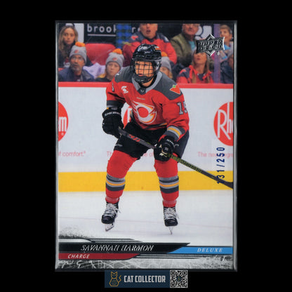 2024-25 UD PWHL SAVANNAH HARMON #5 Deluxe /250 - Ottawa Charge