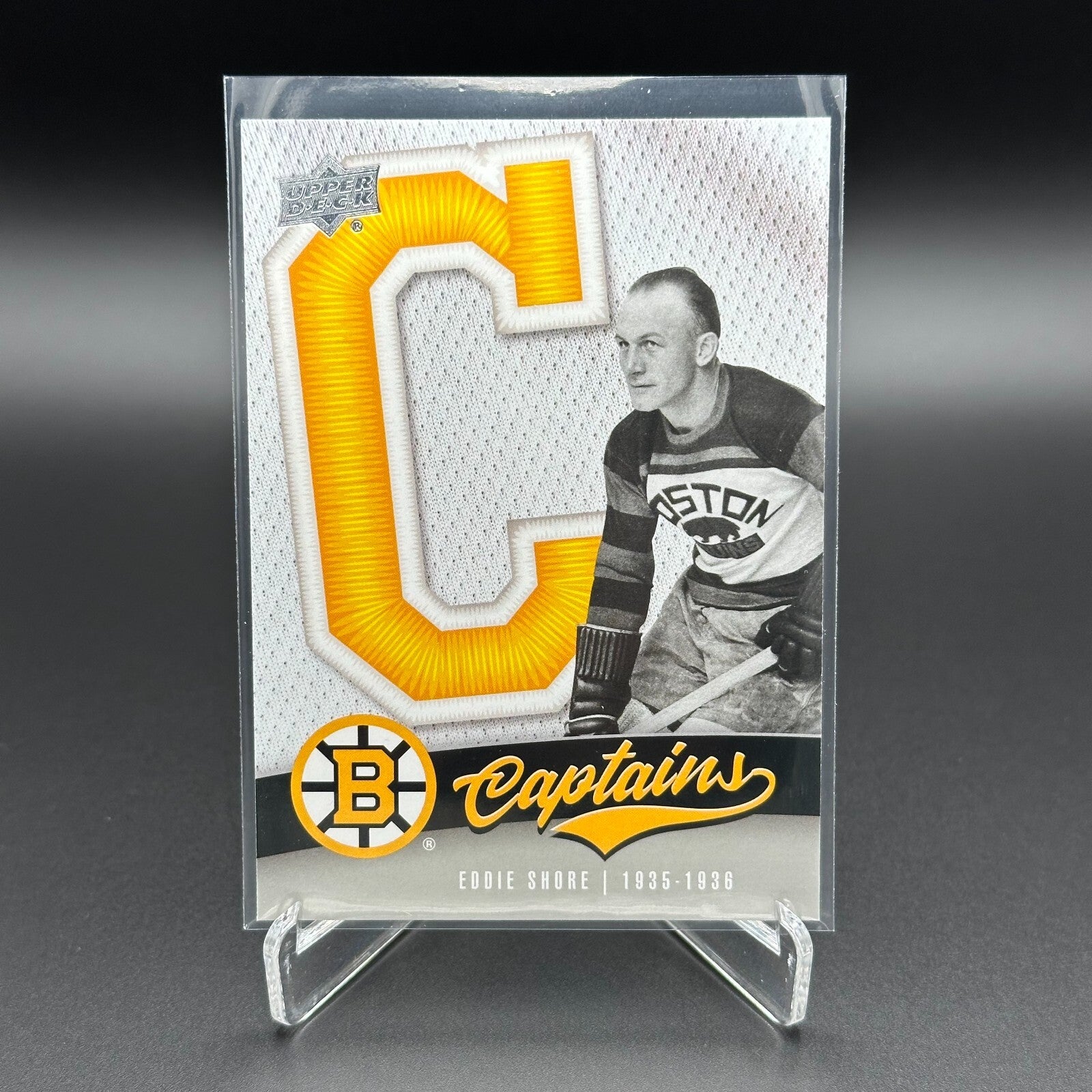 2023-24 UD Boston Bruins Centennial EDDIE SHORE #162 Captains