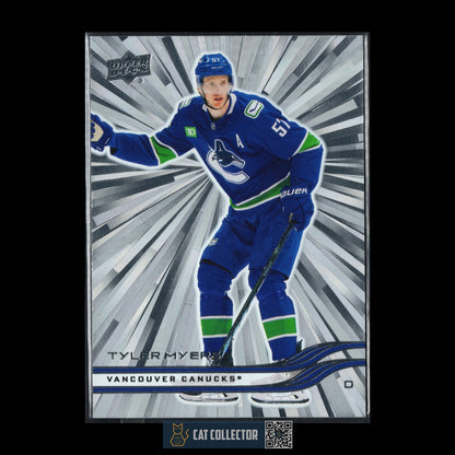 2025-26 UD Series 1 TYLER MYERS #180 Outburst - Vancouver Canucks