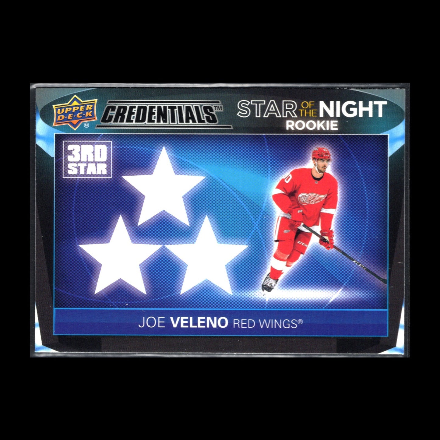 2021-22 UD Credentials JOE VELENO #3SR-5 Third Star of the Night Rookie RC