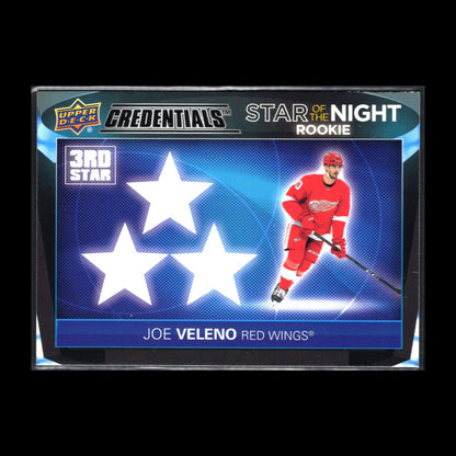 2021-22 UD Credentials JOE VELENO #3SR-5 Third Star of the Night Rookie RC