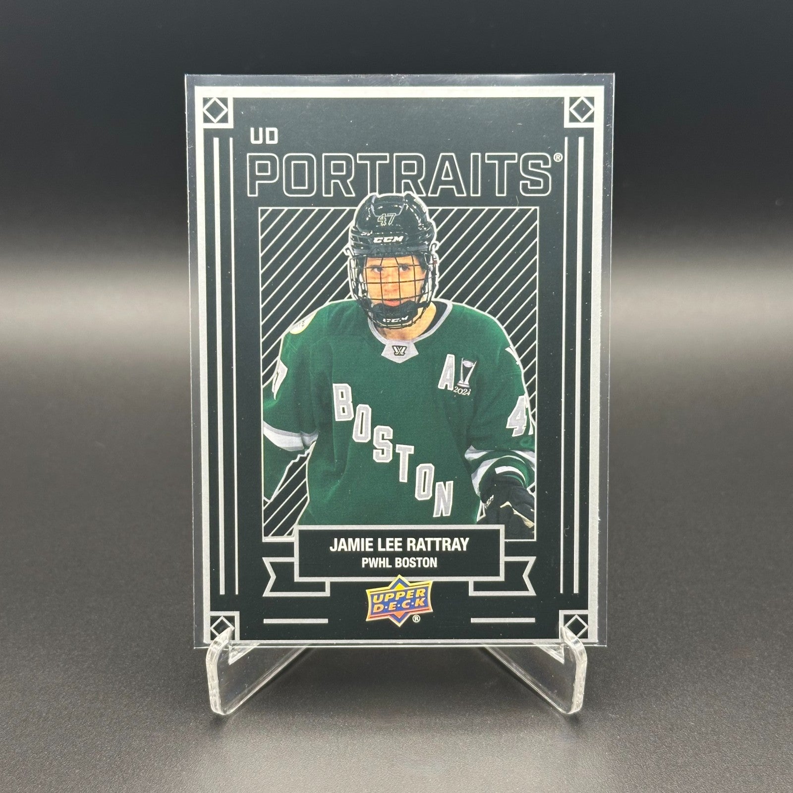 2024-25 UD PWHL JAMIE LEE RATTRAY #P-12 UD Portraits - 1st EDITION!